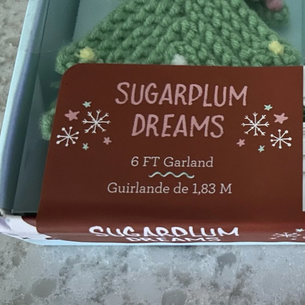 “New” Sugarplum Dreams Christmas Trees 6 ft Garland